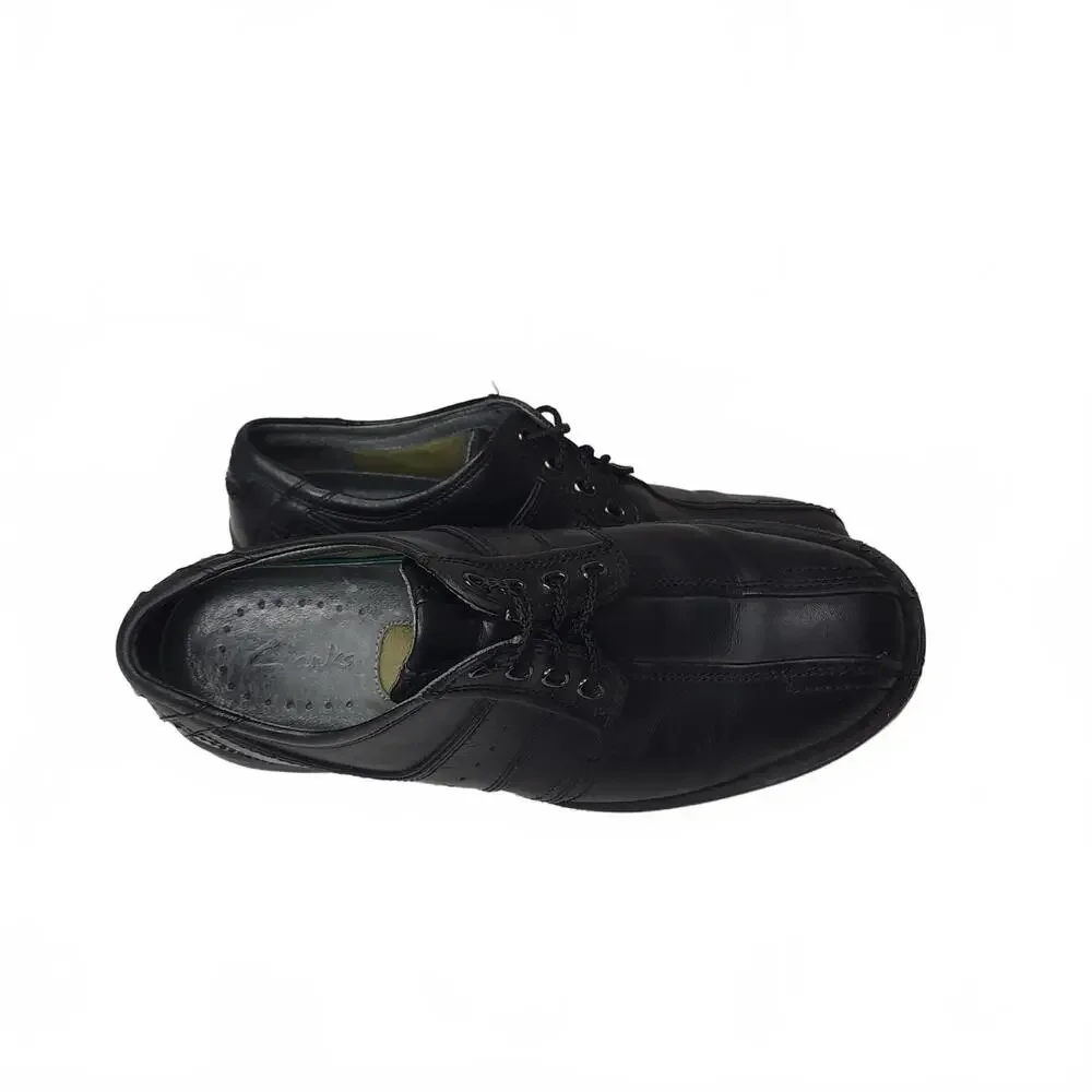 Clarks Men's Black Leather Touring Oxford Shoes Size‎ 8.5
